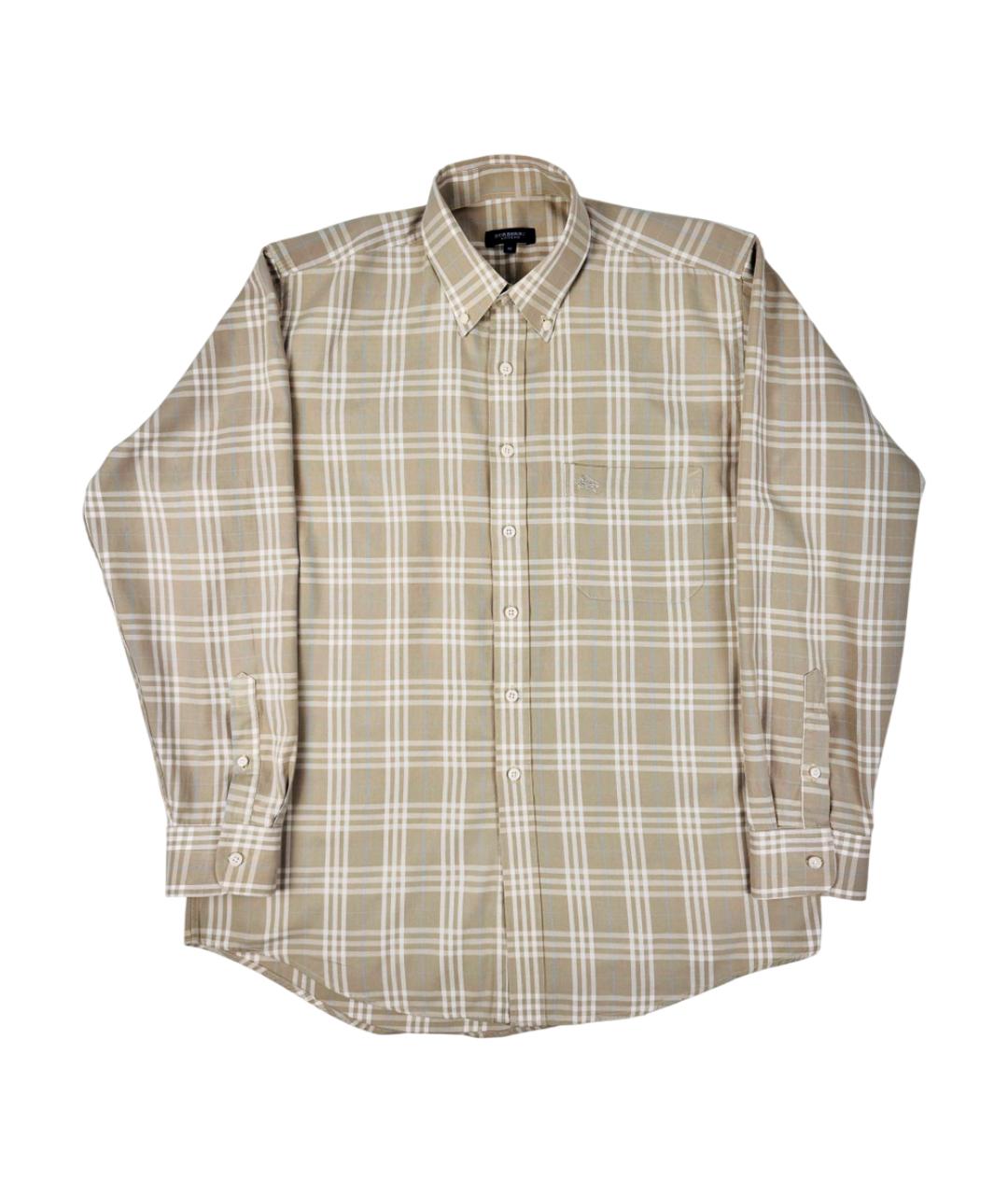 BURBERRY Зеленая хлопковая кэжуал рубашка, фото 4