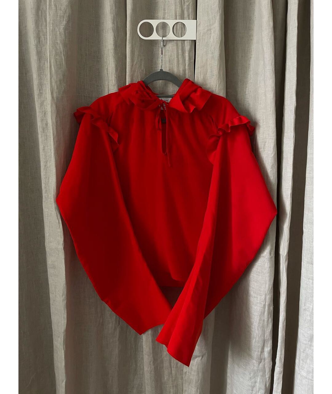 VETEMENTS Красная шелковая рубашка, фото 4