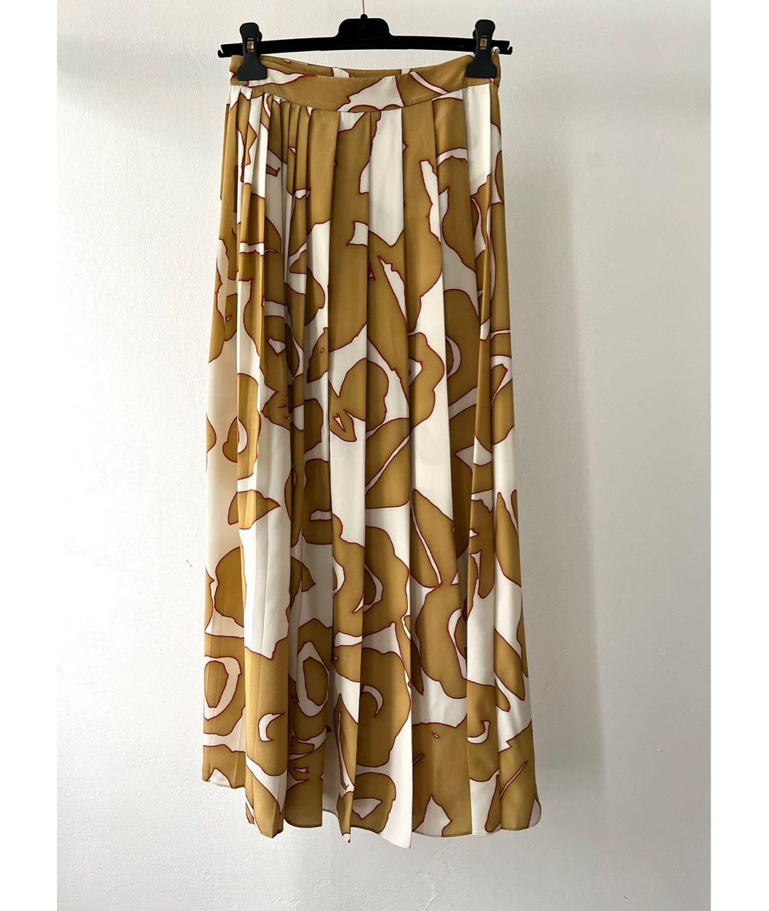 LORO PIANA Коричневая юбка макси, фото 2