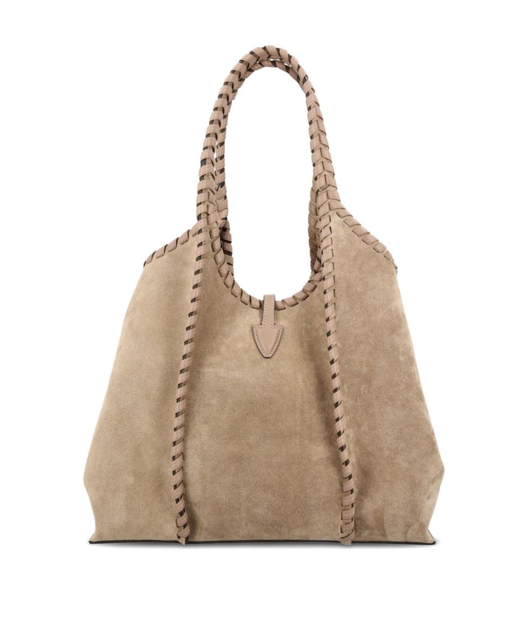 TOD'S Коричневая кожаная сумка тоут, фото 3