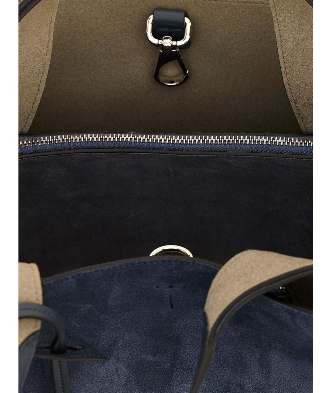 TOD'S Синяя кожаная сумка тоут, фото 2