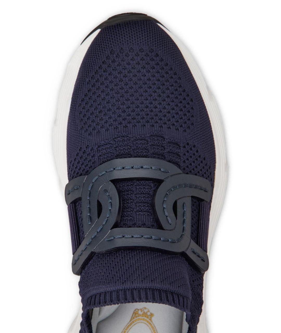 TOD'S Синие синтетические кроссовки, фото 3