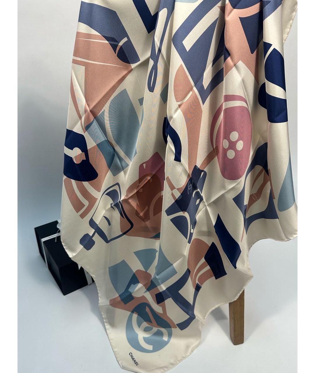 CHANEL Мульти шелковый платок, фото 6