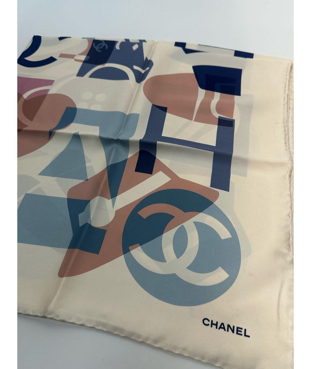CHANEL Мульти шелковый платок, фото 2