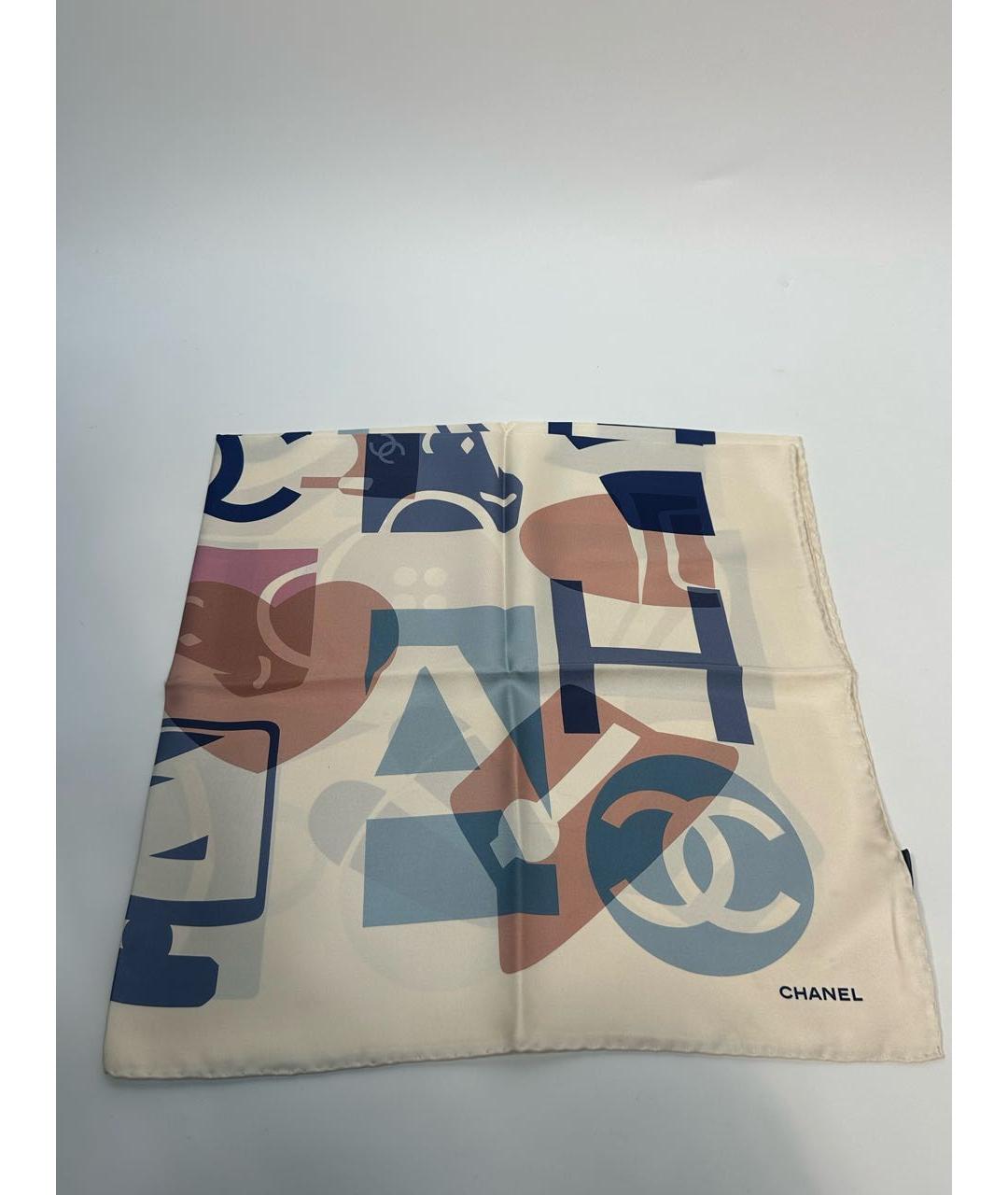 CHANEL Мульти шелковый платок, фото 9