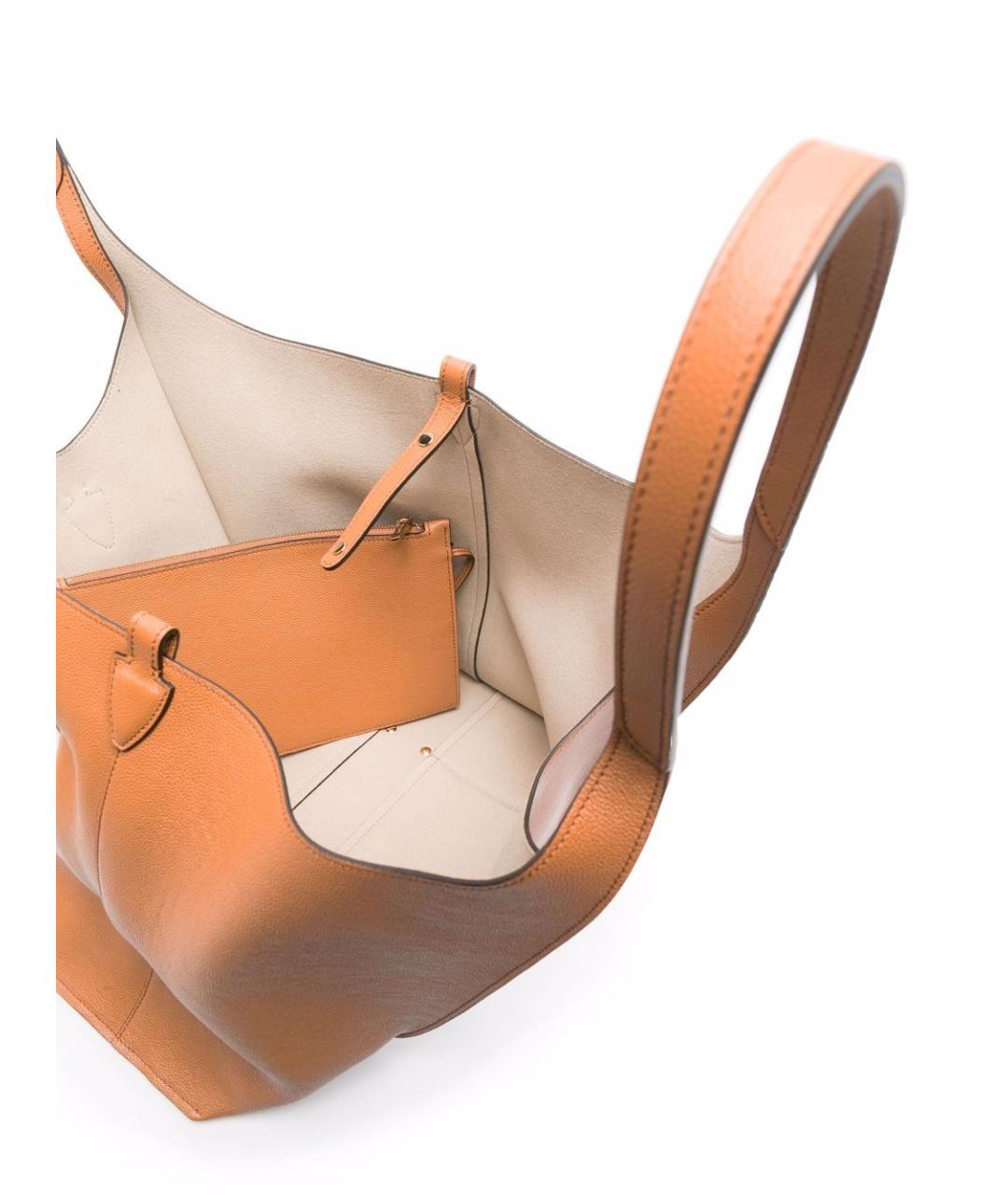 TOD'S Коричневая кожаная сумка тоут, фото 6