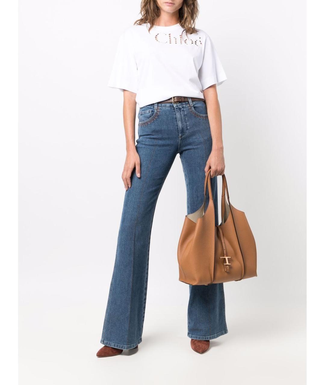 TOD'S Коричневая кожаная сумка тоут, фото 5