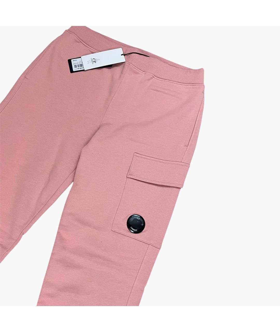 CP COMPANY Розовые хлопковые повседневные брюки, фото 2