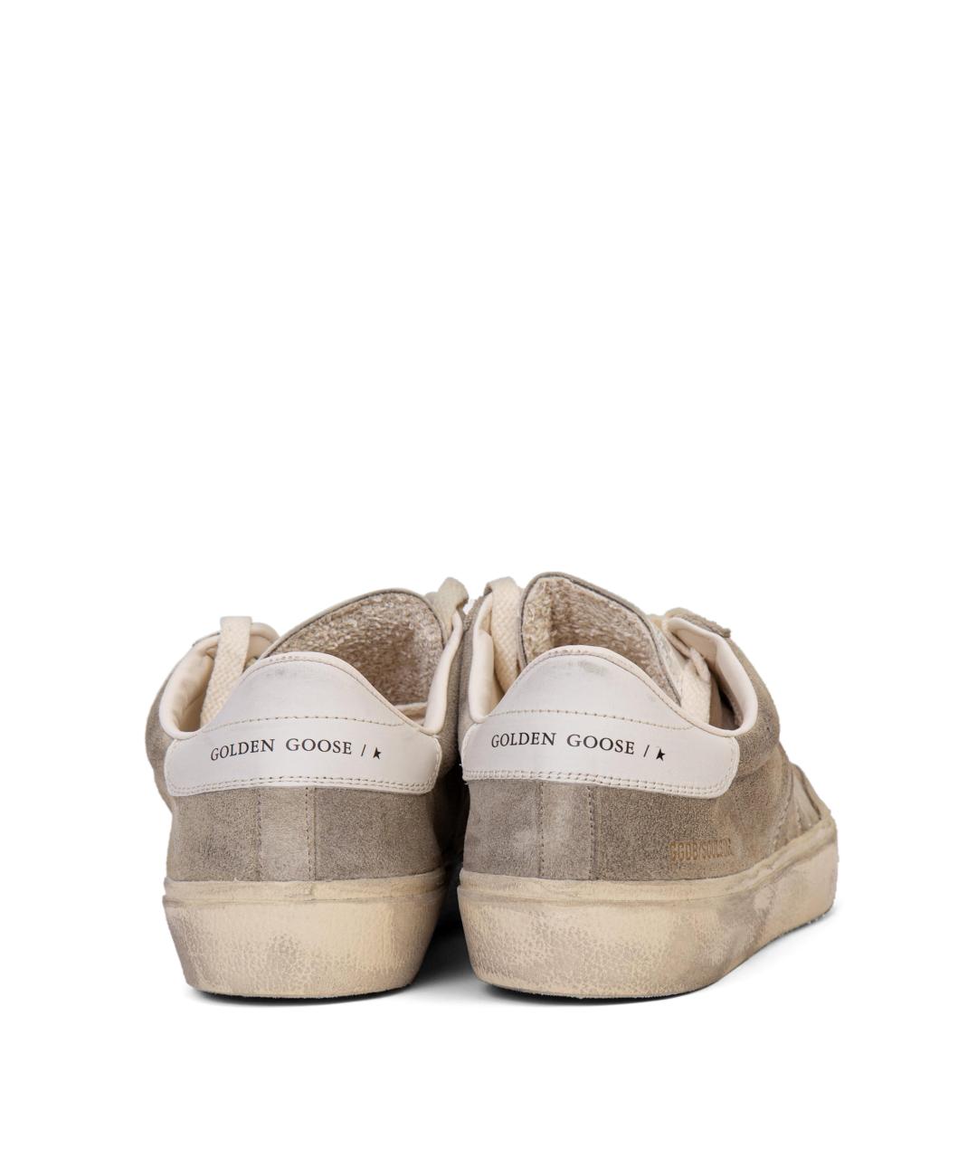 GOLDEN GOOSE DELUXE BRAND Бежевые кожаные низкие кроссовки / кеды, фото 2