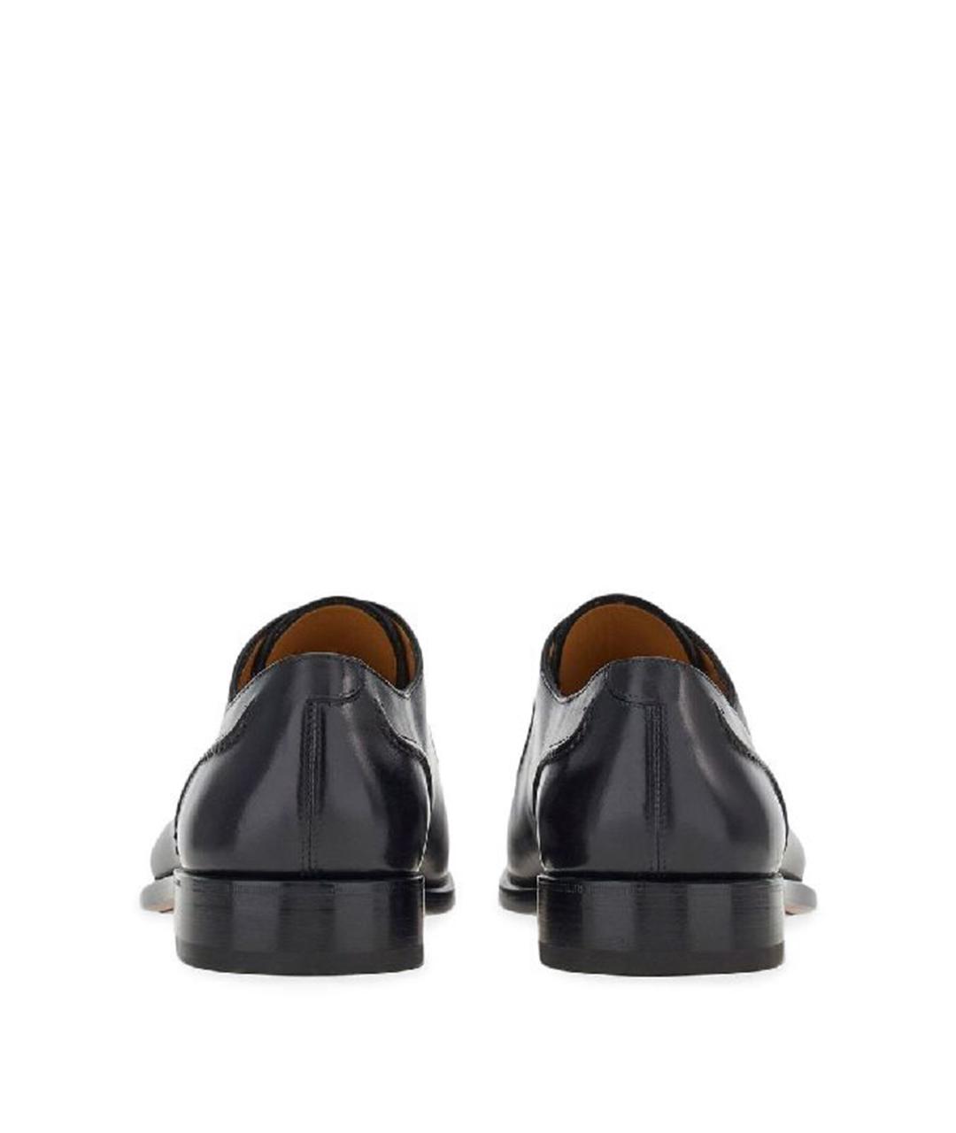 FERRAGAMO Черные кожаные туфли, фото 2