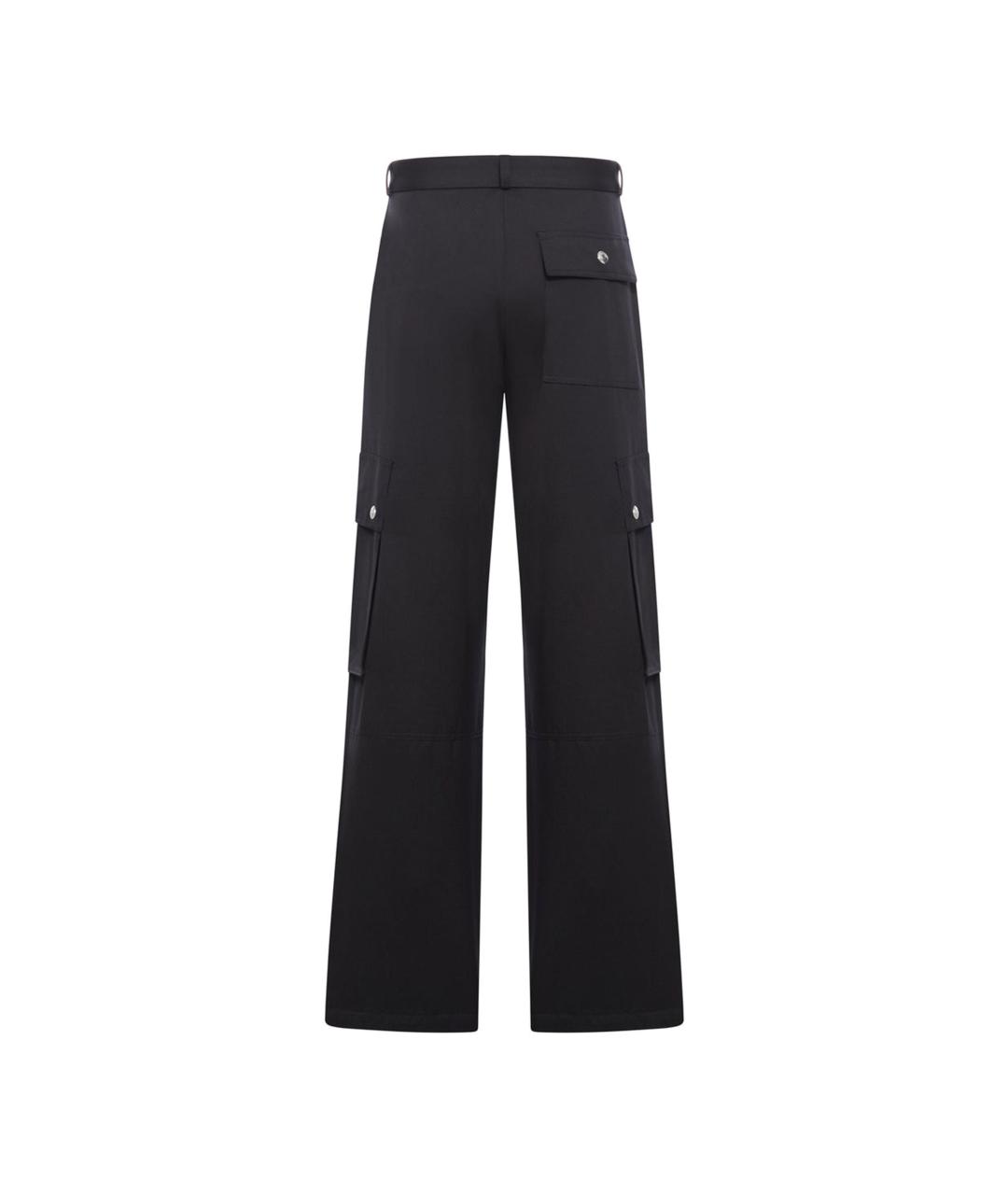 JACQUEMUS Черные хлопковые повседневные брюки, фото 2