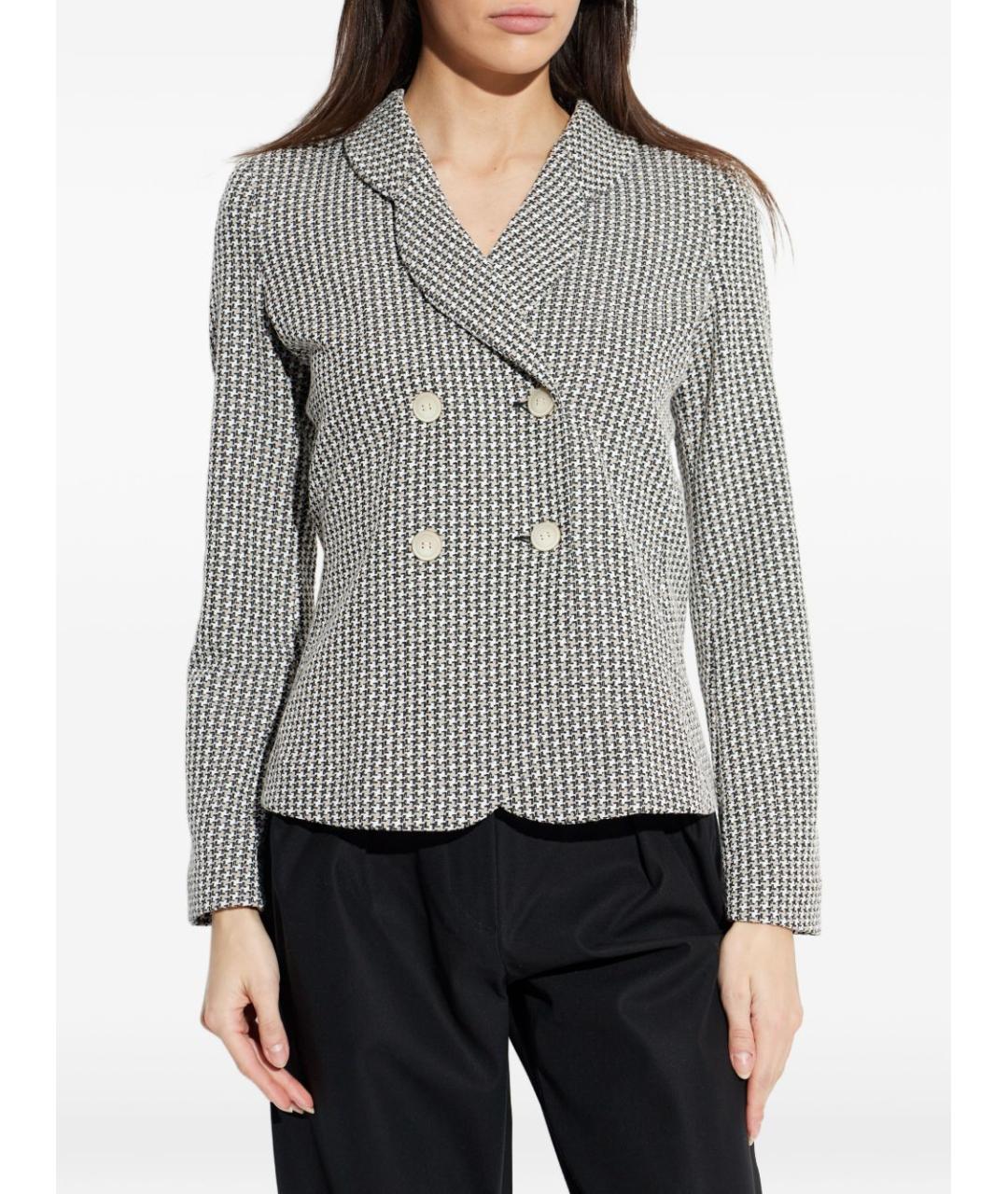 EMPORIO ARMANI Мульти полиэстеровый жакет/пиджак, фото 2