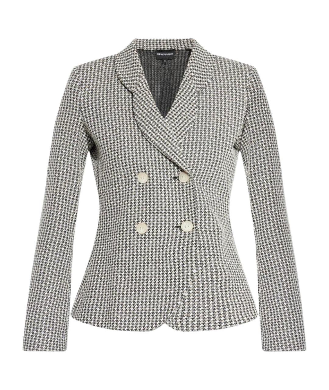 EMPORIO ARMANI Мульти полиэстеровый жакет/пиджак, фото 1