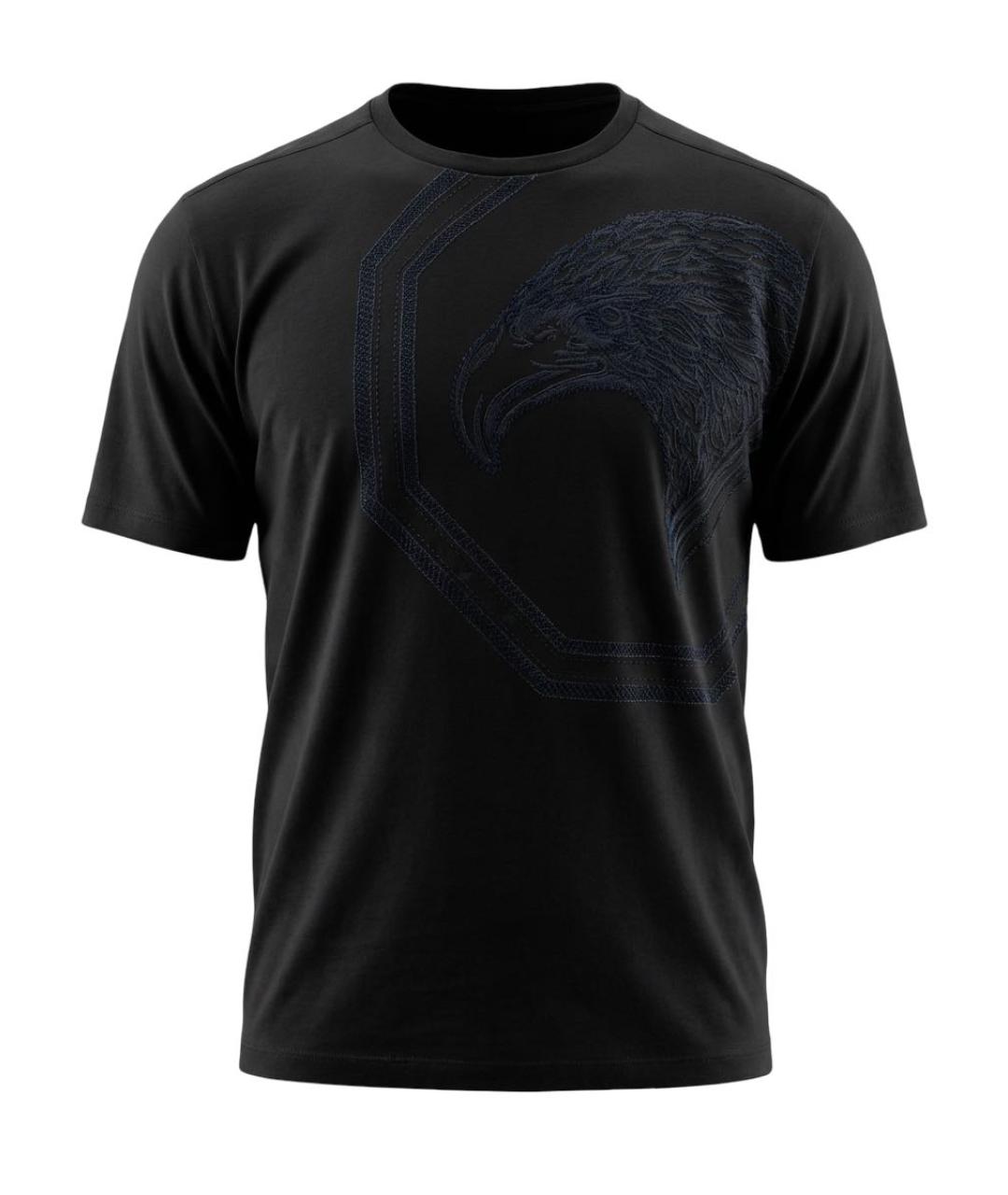 STEFANO RICCI Черная хлопковая футболка, фото 9