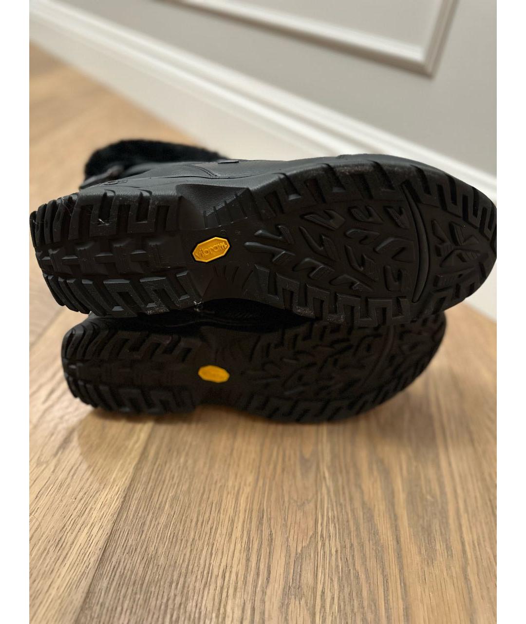 UGG AUSTRALIA Черные кожаные высокие ботинки, фото 5