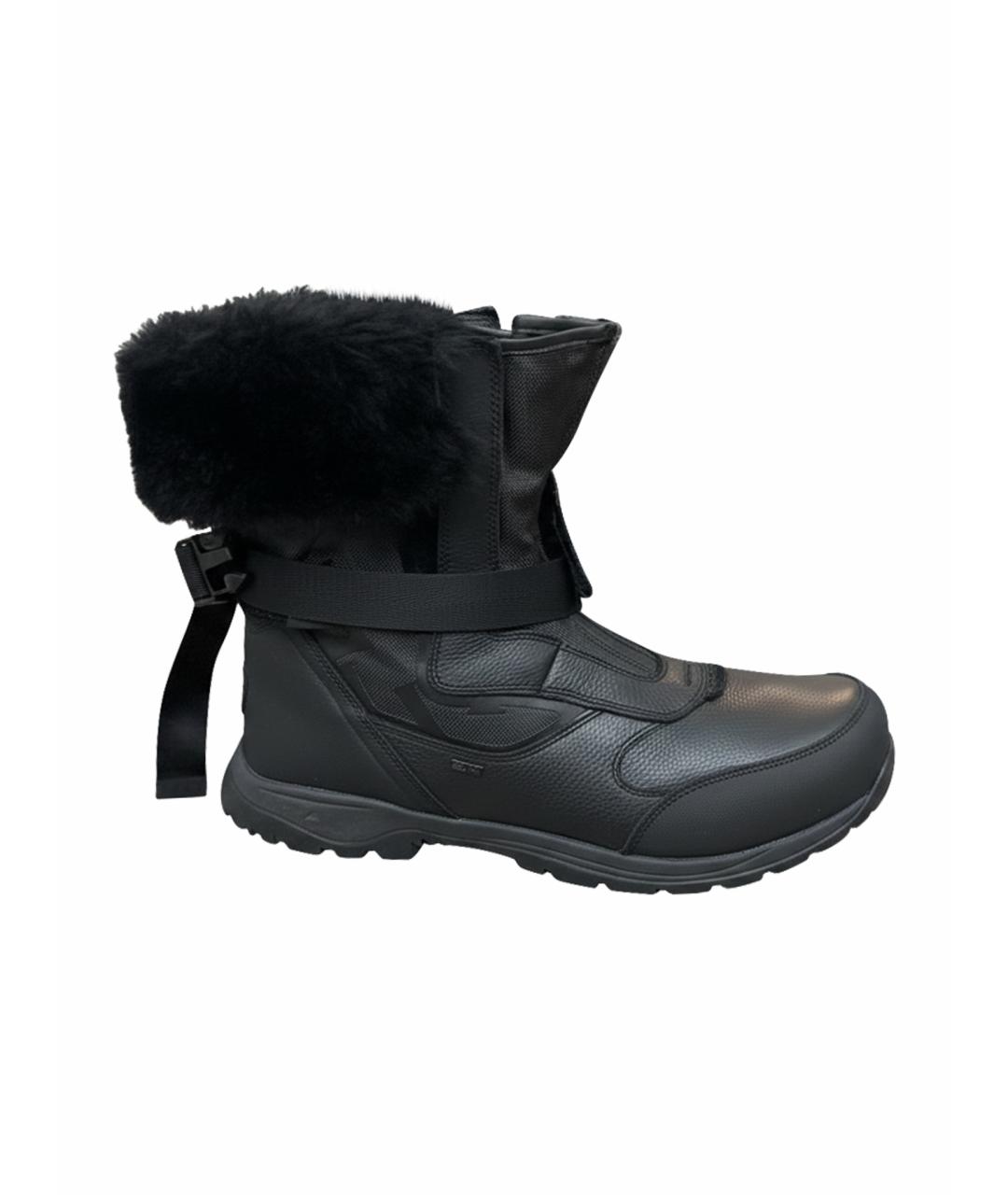 UGG AUSTRALIA Черные кожаные высокие ботинки, фото 1