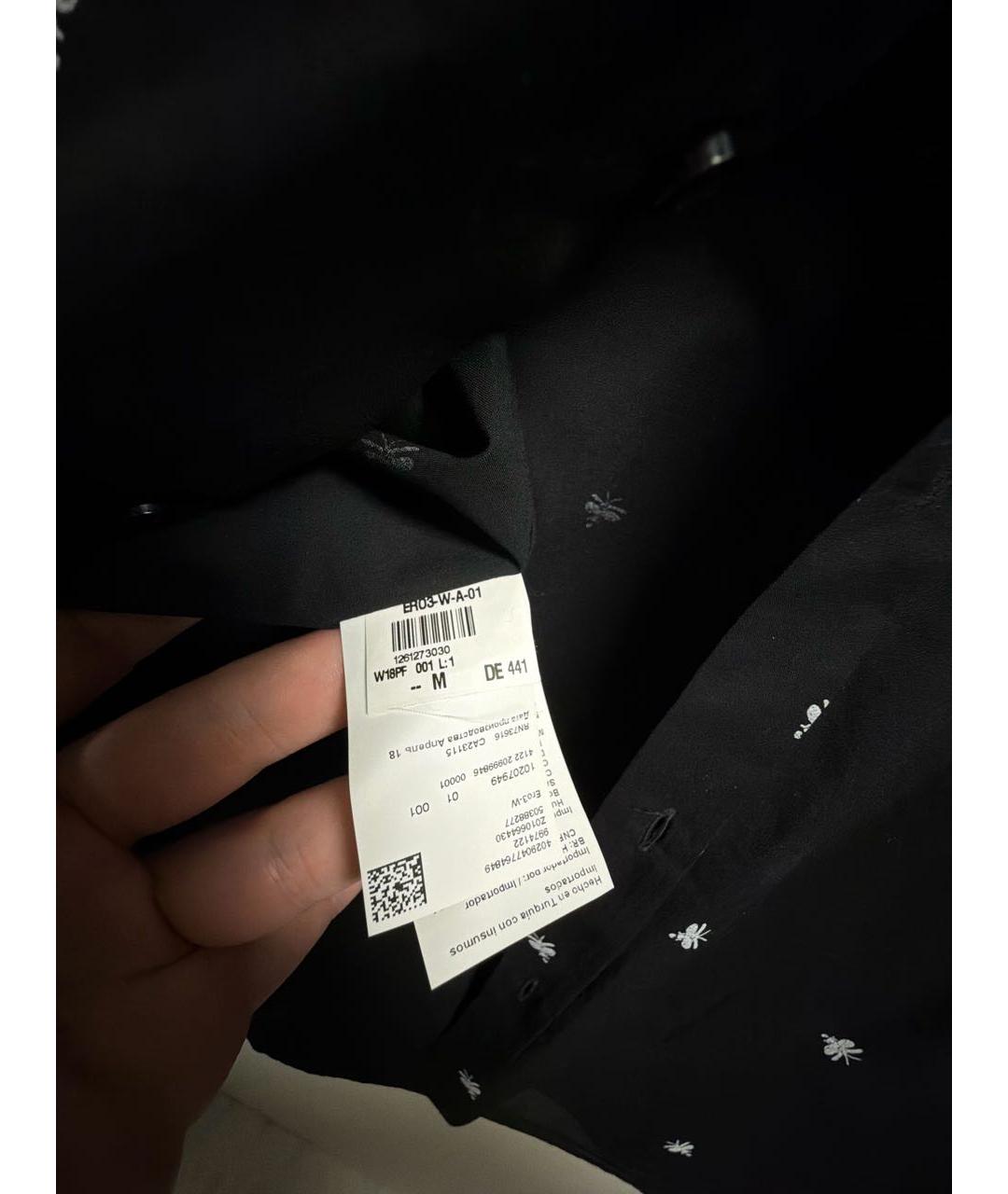 HUGO Черная хлопковая кэжуал рубашка, фото 5