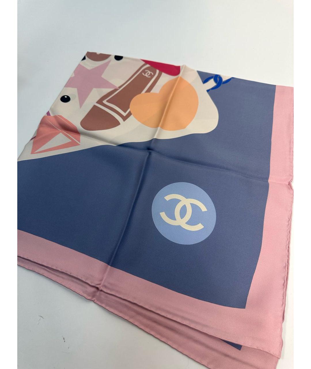 CHANEL Мульти шелковый платок, фото 2