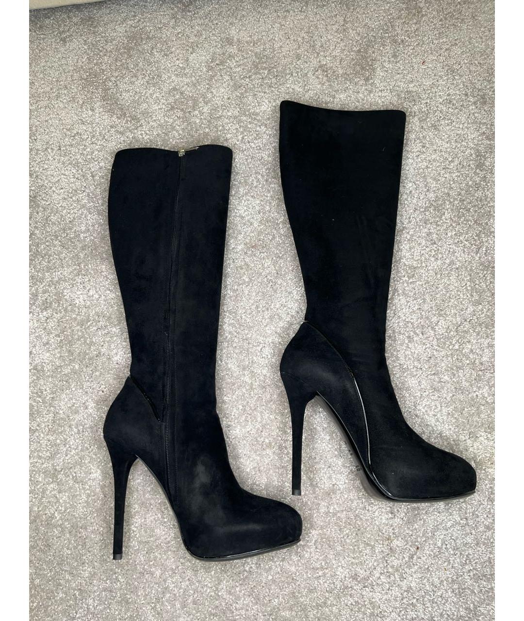 POLO RALPH LAUREN Черные замшевые полусапоги, фото 8