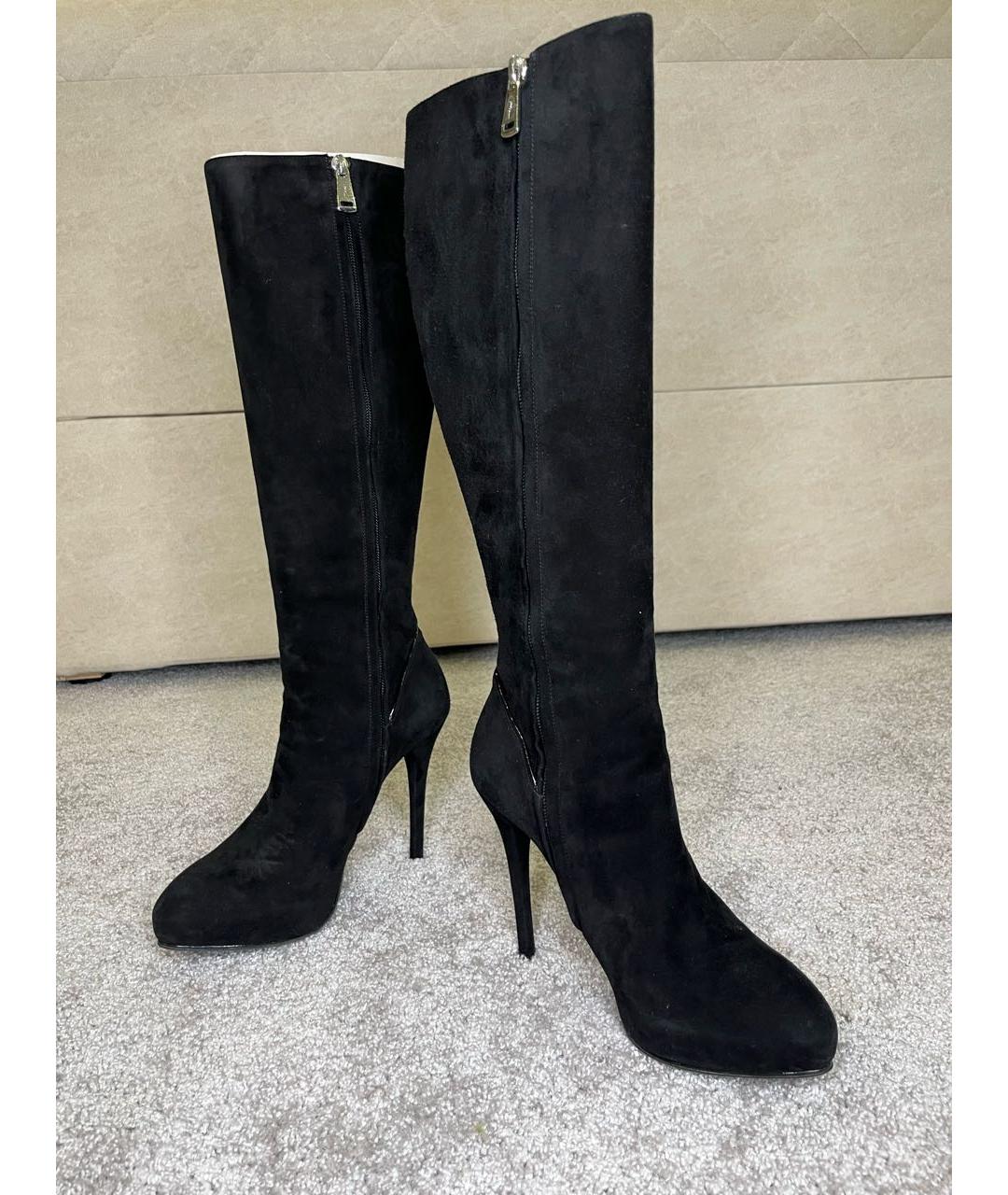 POLO RALPH LAUREN Черные замшевые полусапоги, фото 2