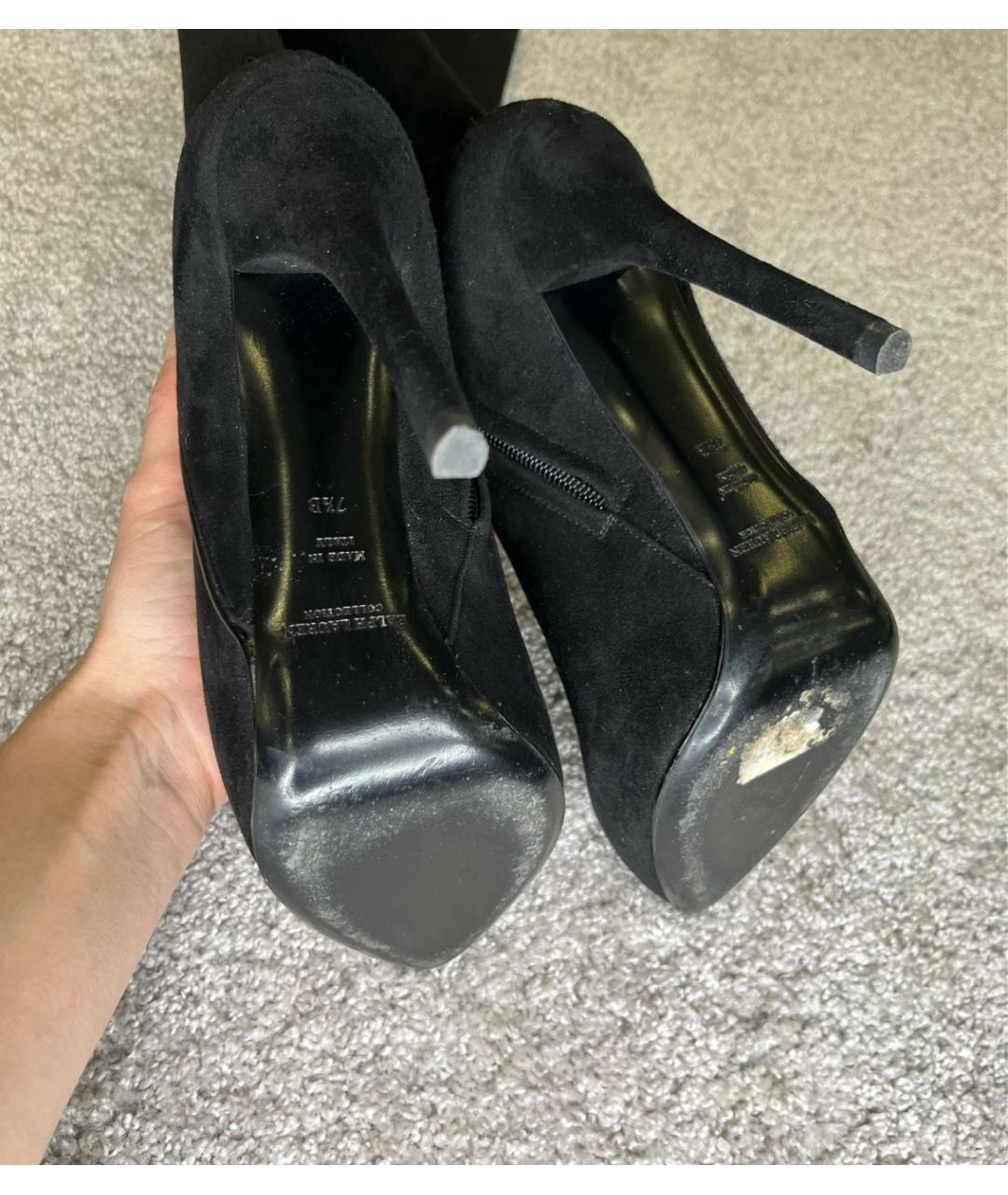 POLO RALPH LAUREN Черные замшевые полусапоги, фото 3