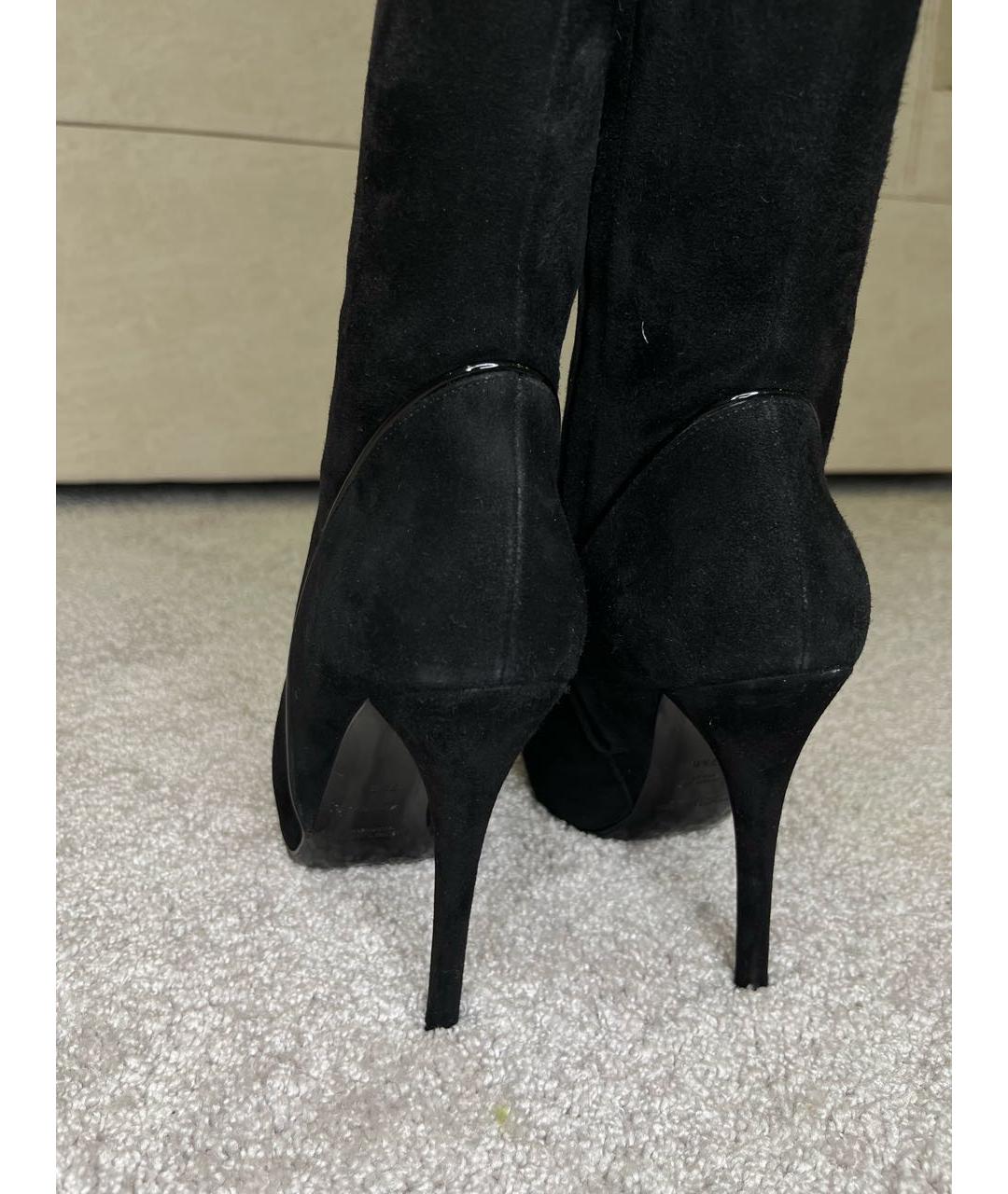 POLO RALPH LAUREN Черные замшевые полусапоги, фото 7
