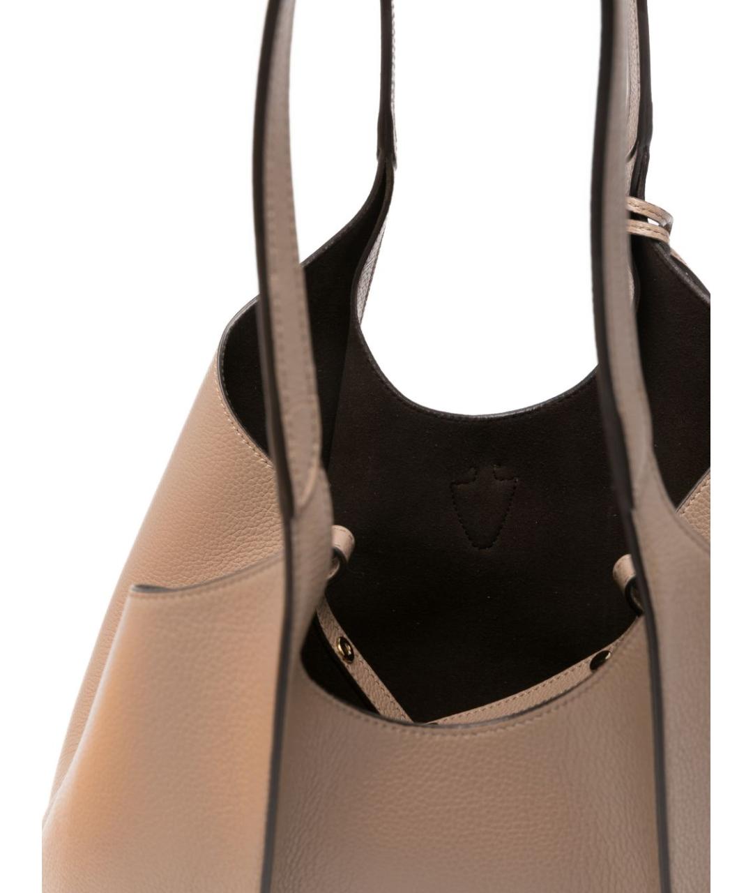 TOD'S Коричневая кожаная сумка тоут, фото 3