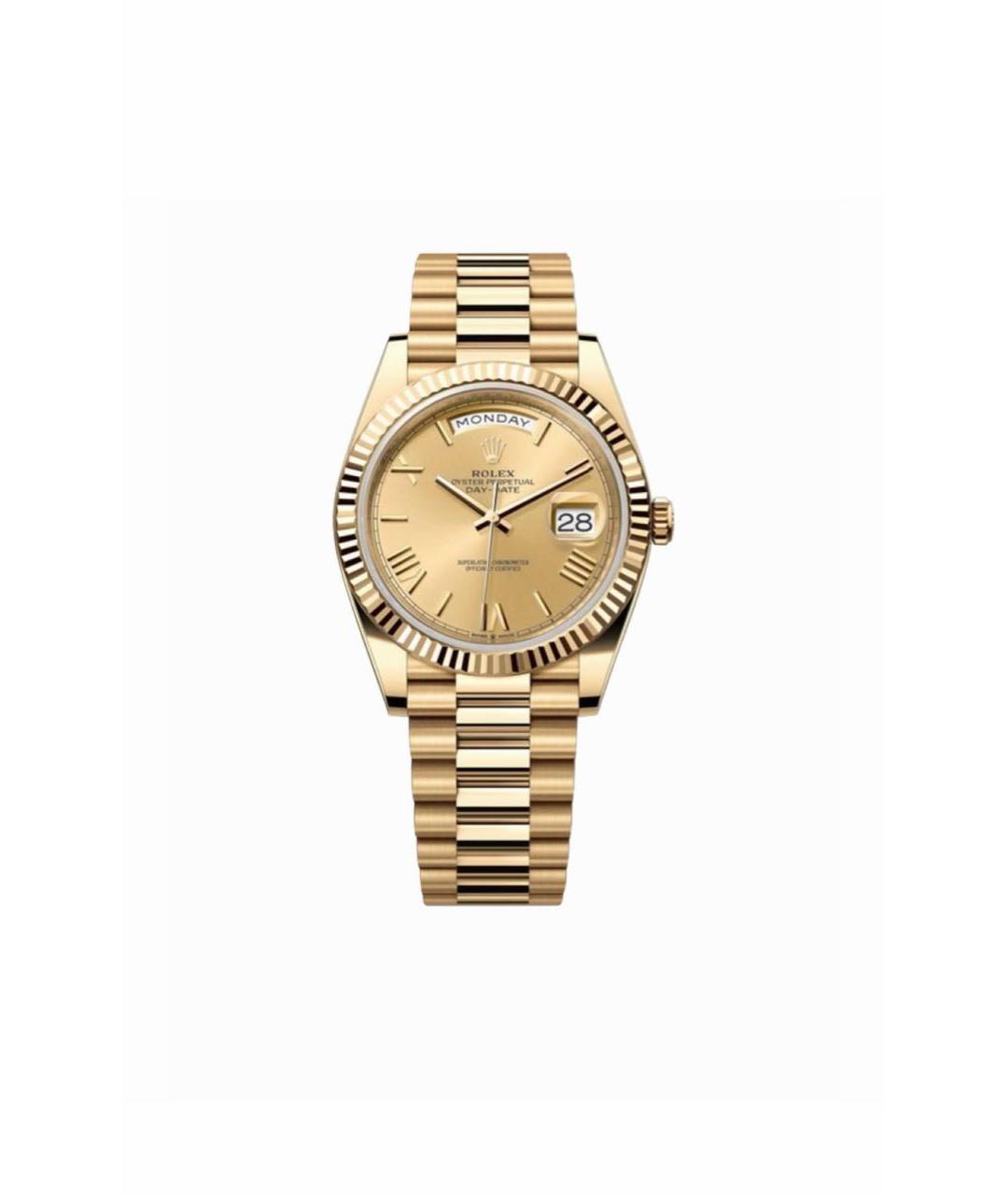 ROLEX Желтые часы, фото 3