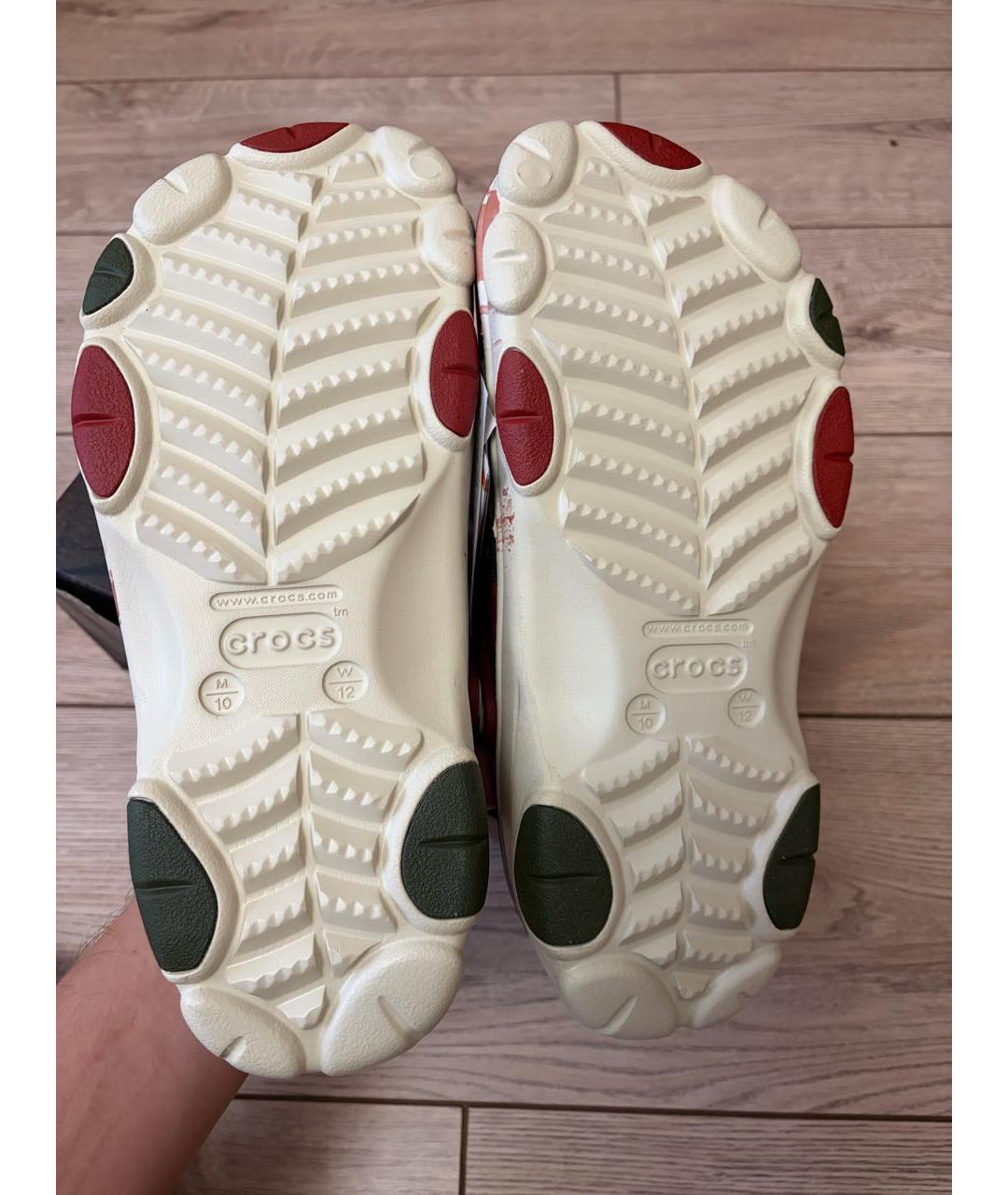 CROCS Антрацитовые резиновые шлепанцы, фото 7