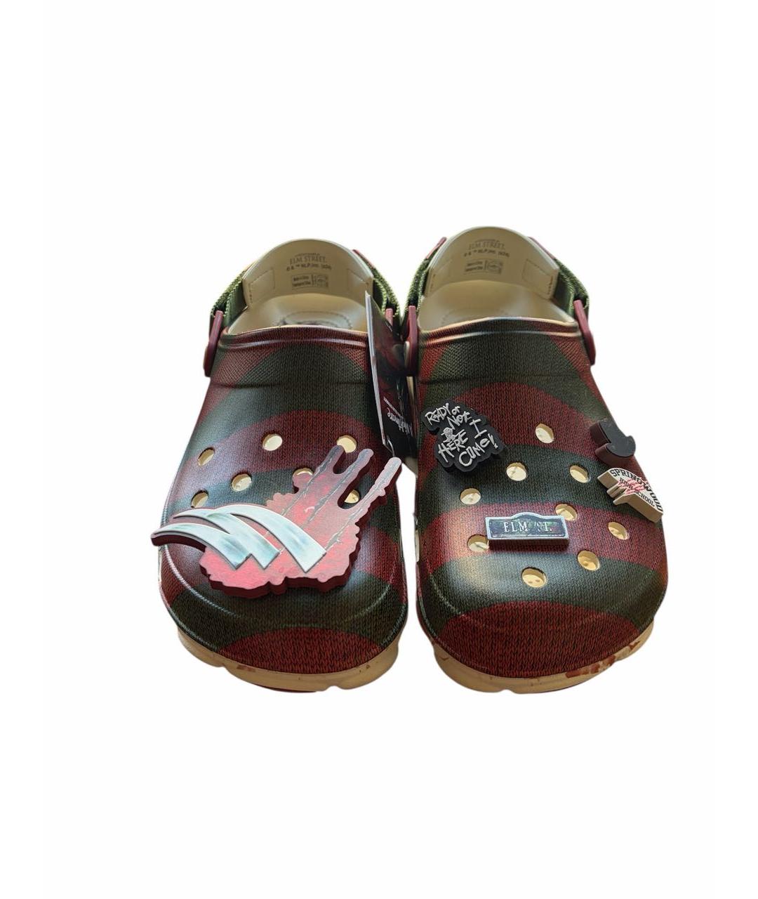 CROCS Антрацитовые резиновые шлепанцы, фото 2