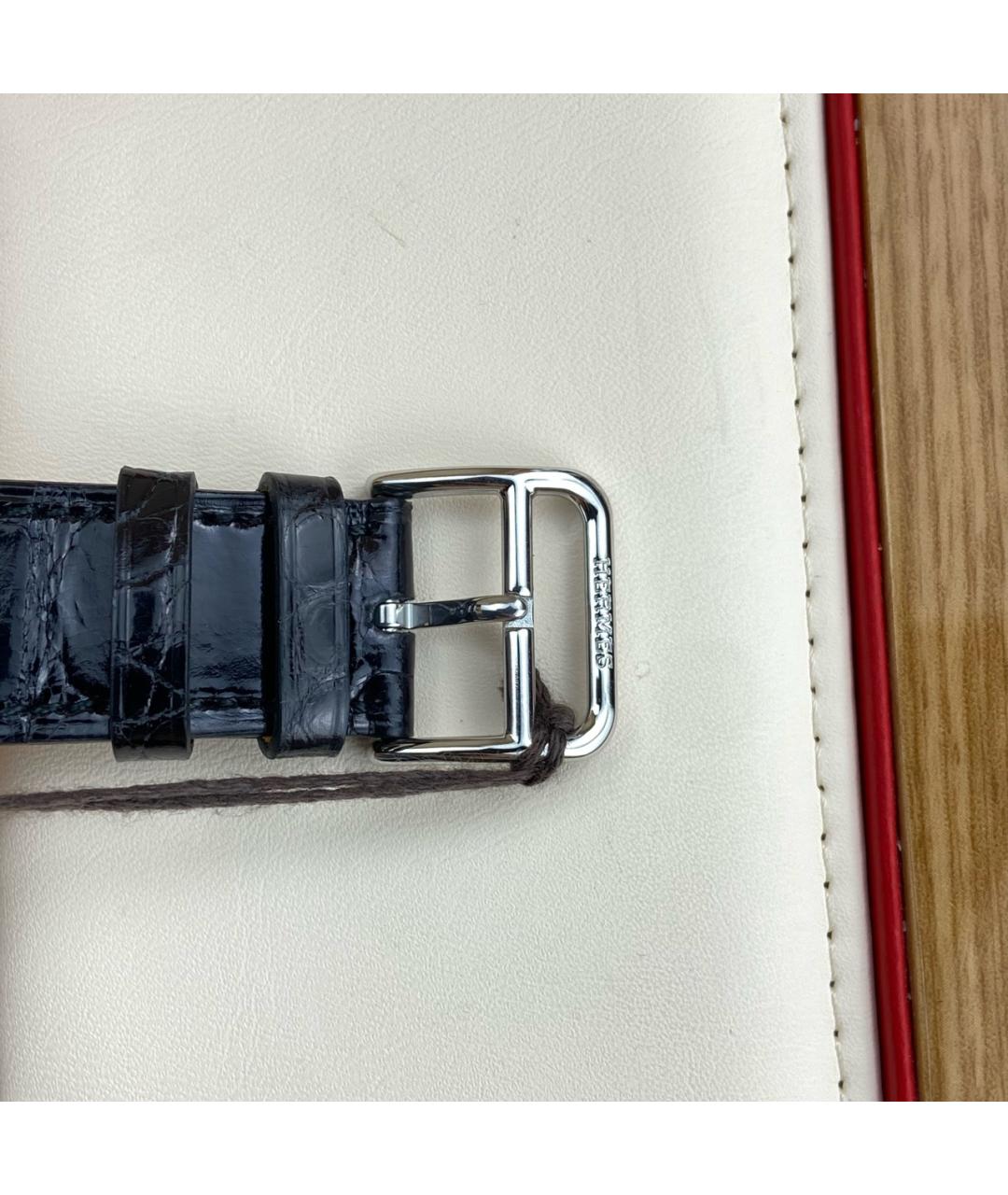 HERMES Белые металлические часы, фото 5