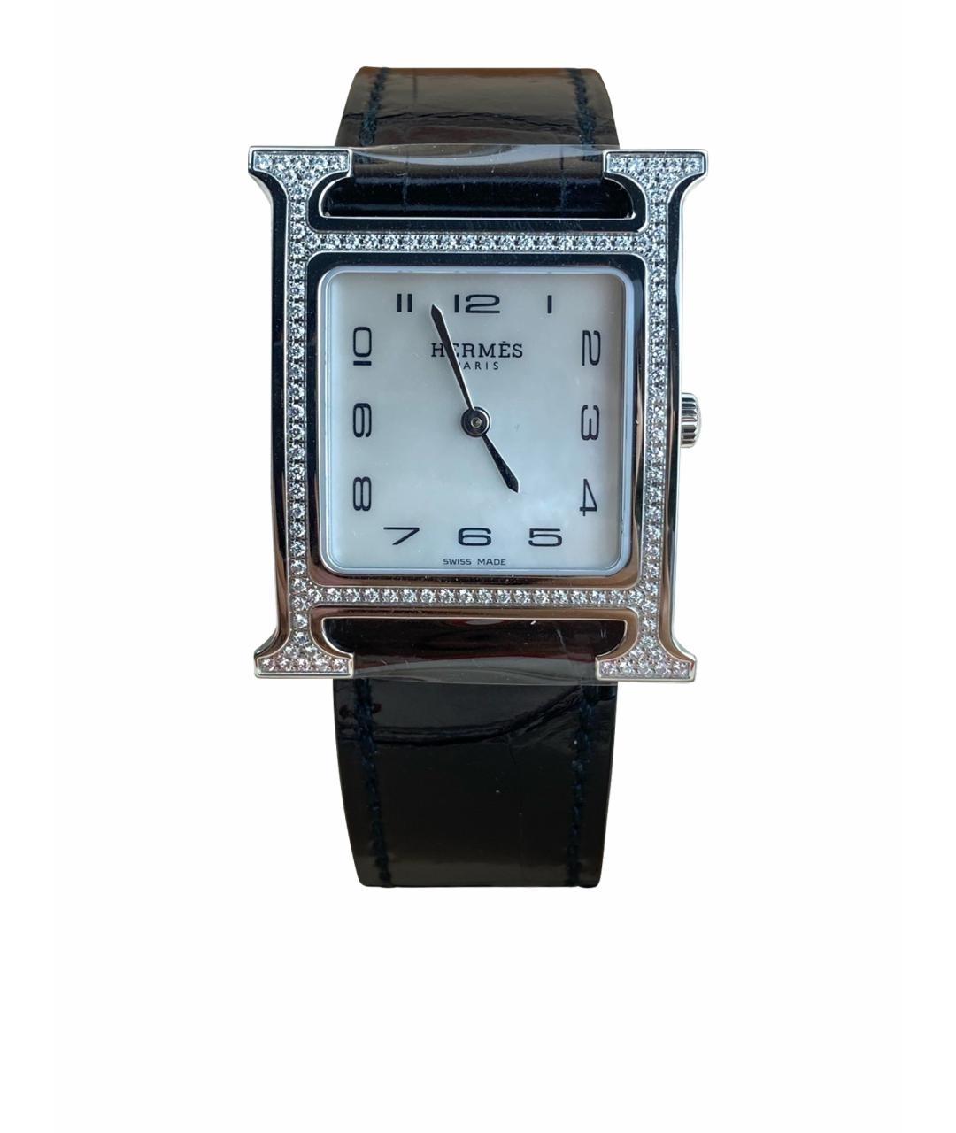 HERMES Белые металлические часы, фото 1