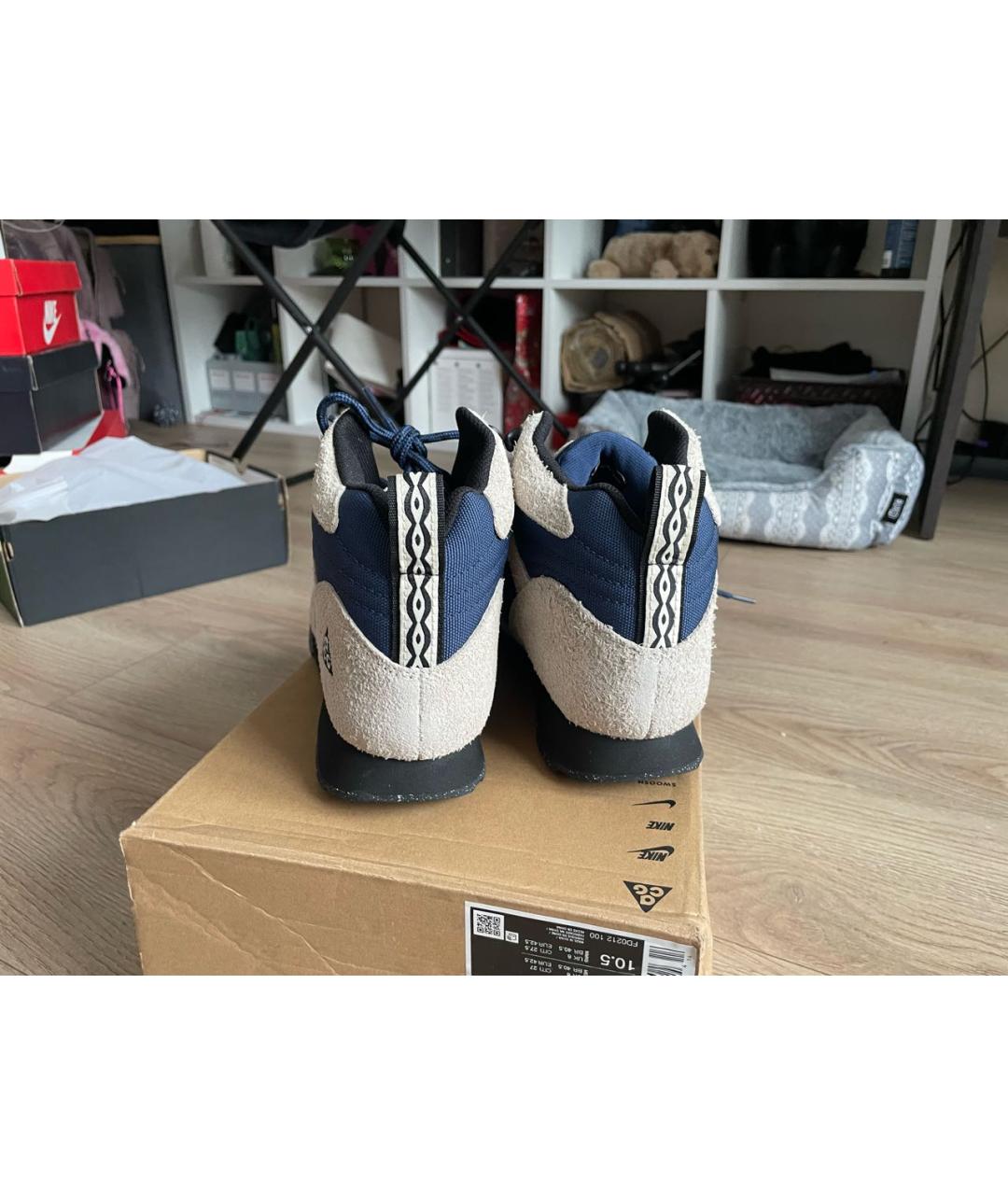 NIKE ACG Бежевые замшевые высокие ботинки, фото 4