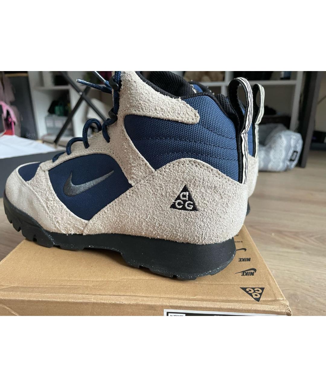 NIKE ACG Бежевые замшевые высокие ботинки, фото 6