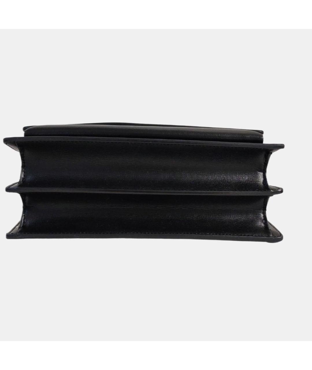 SAINT LAURENT Черная кожаная сумка через плечо, фото 4