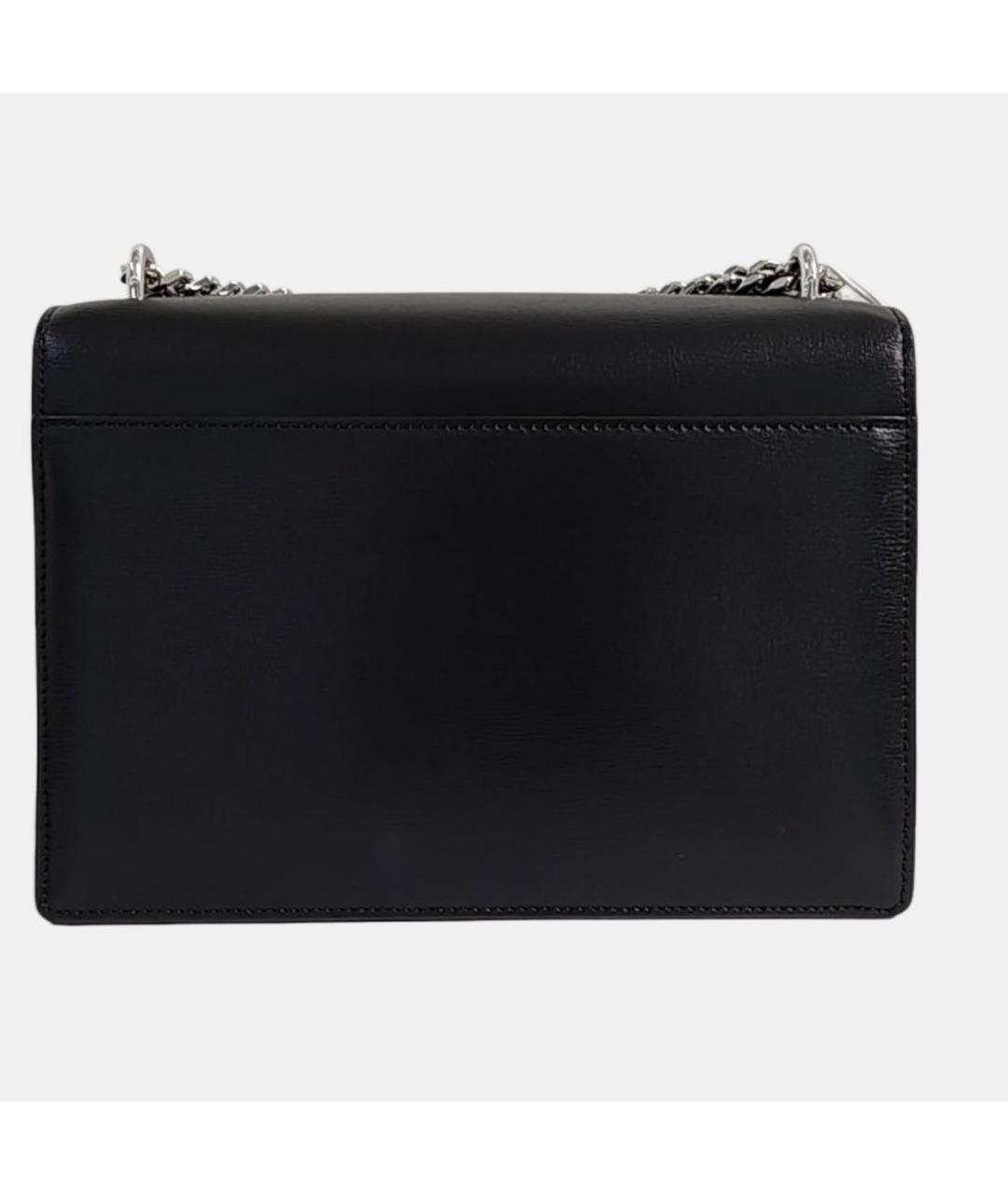 SAINT LAURENT Черная кожаная сумка через плечо, фото 3