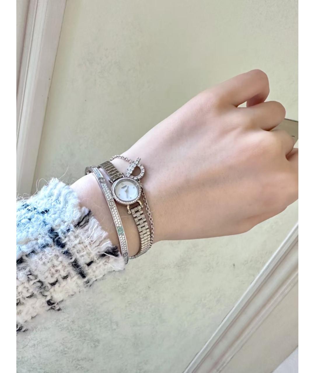 HERMES Серебряные часы из белого золота, фото 8