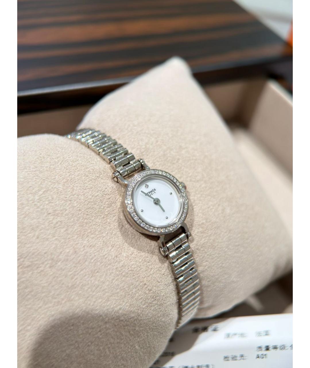 HERMES Серебряные часы из белого золота, фото 2