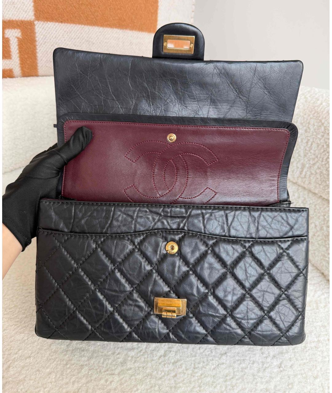 CHANEL Черная кожаная сумка через плечо, фото 7