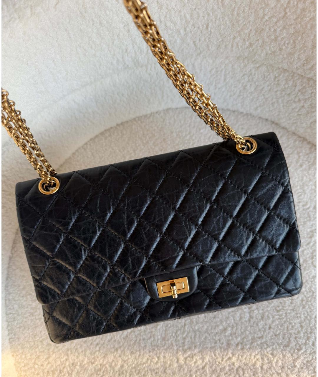 CHANEL Черная кожаная сумка через плечо, фото 9