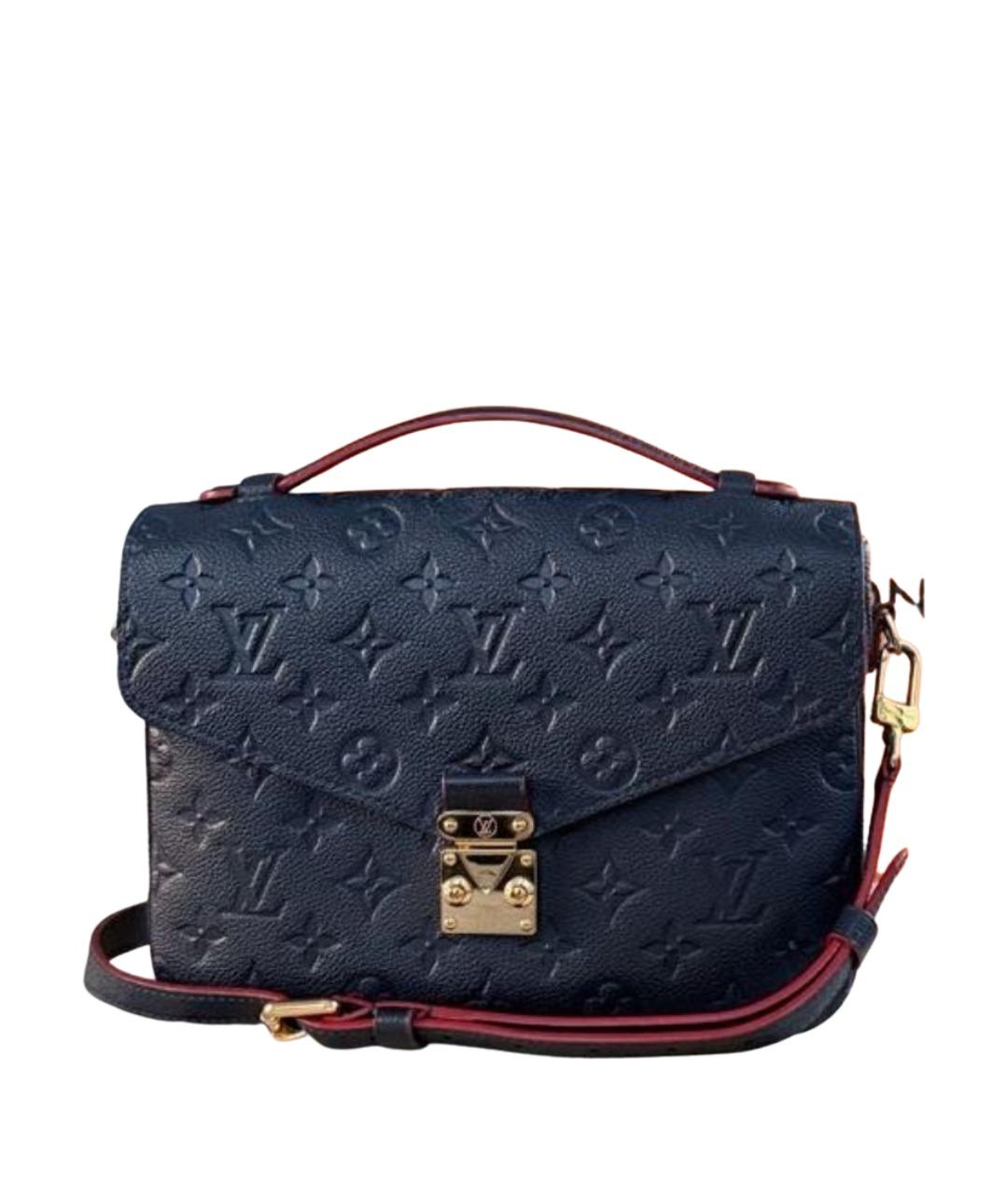 LOUIS VUITTON Темно-синяя кожаная сумка через плечо, фото 1