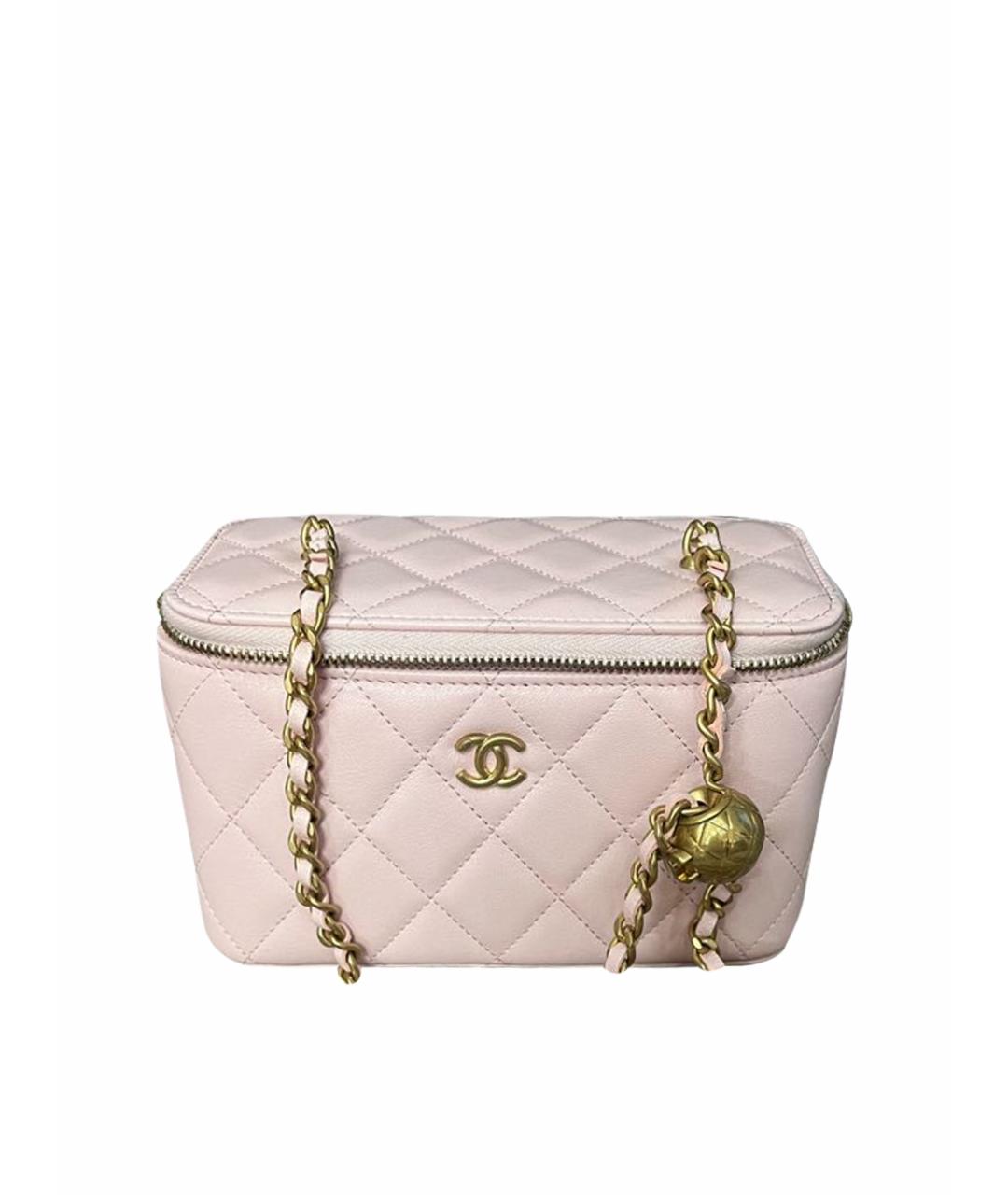 CHANEL Розовая кожаная сумка через плечо, фото 1