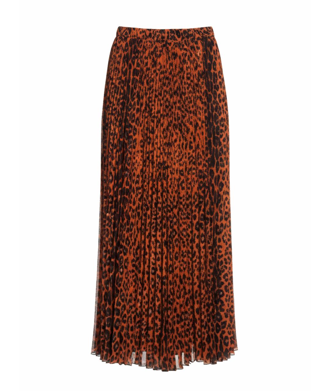 ERMANNO SCERVINO Оранжевая вискозная юбка макси, фото 8