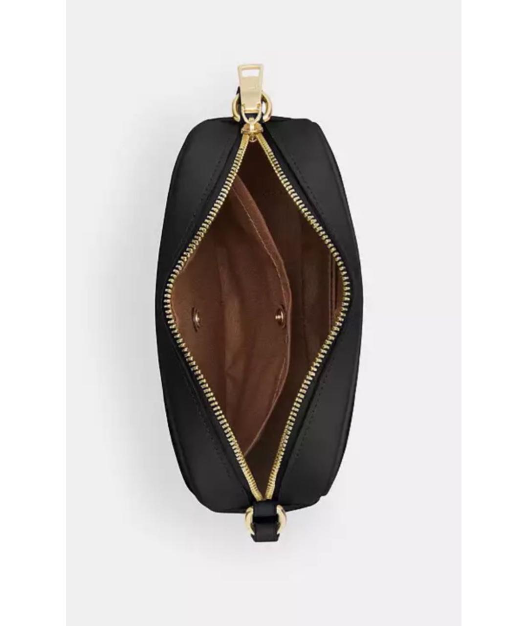 COACH Коричневая кожаная сумка через плечо, фото 3