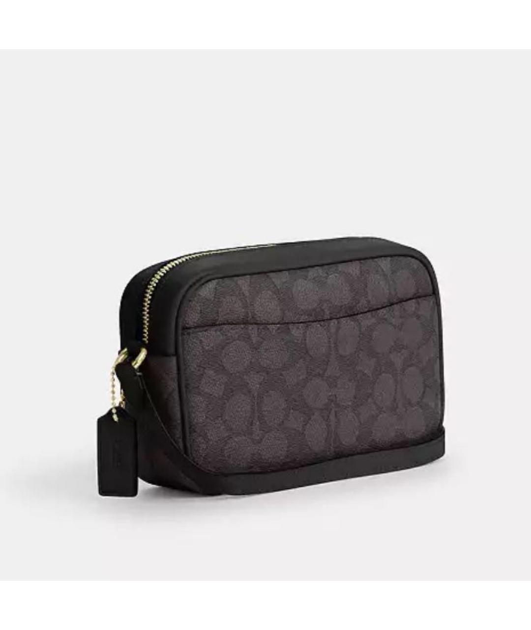 COACH Коричневая кожаная сумка через плечо, фото 2