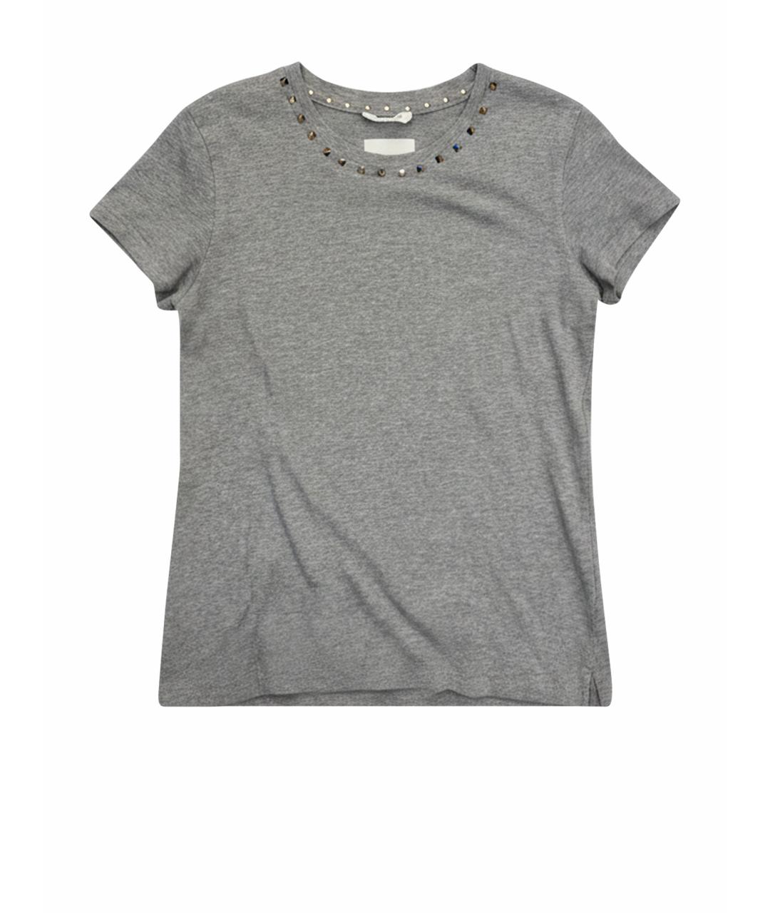 VALENTINO Серая хлопковая футболка, фото 1