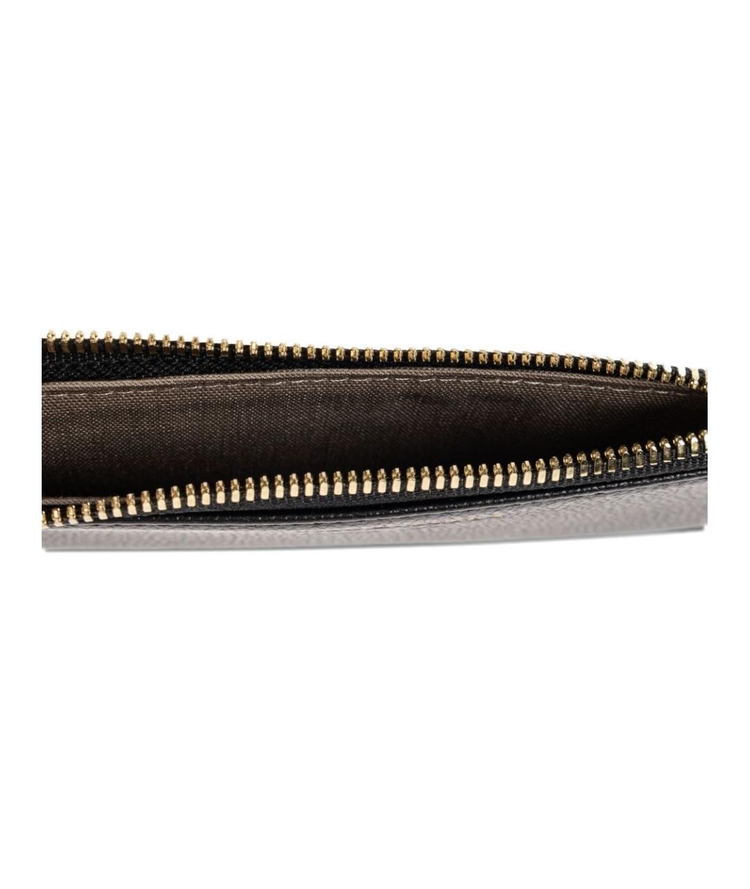 EMPORIO ARMANI Черный кожаный кардхолдер, фото 4