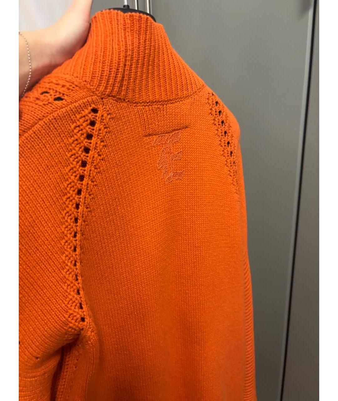 ERMANNO SCERVINO Оранжевый кашемировый кардиган, фото 3