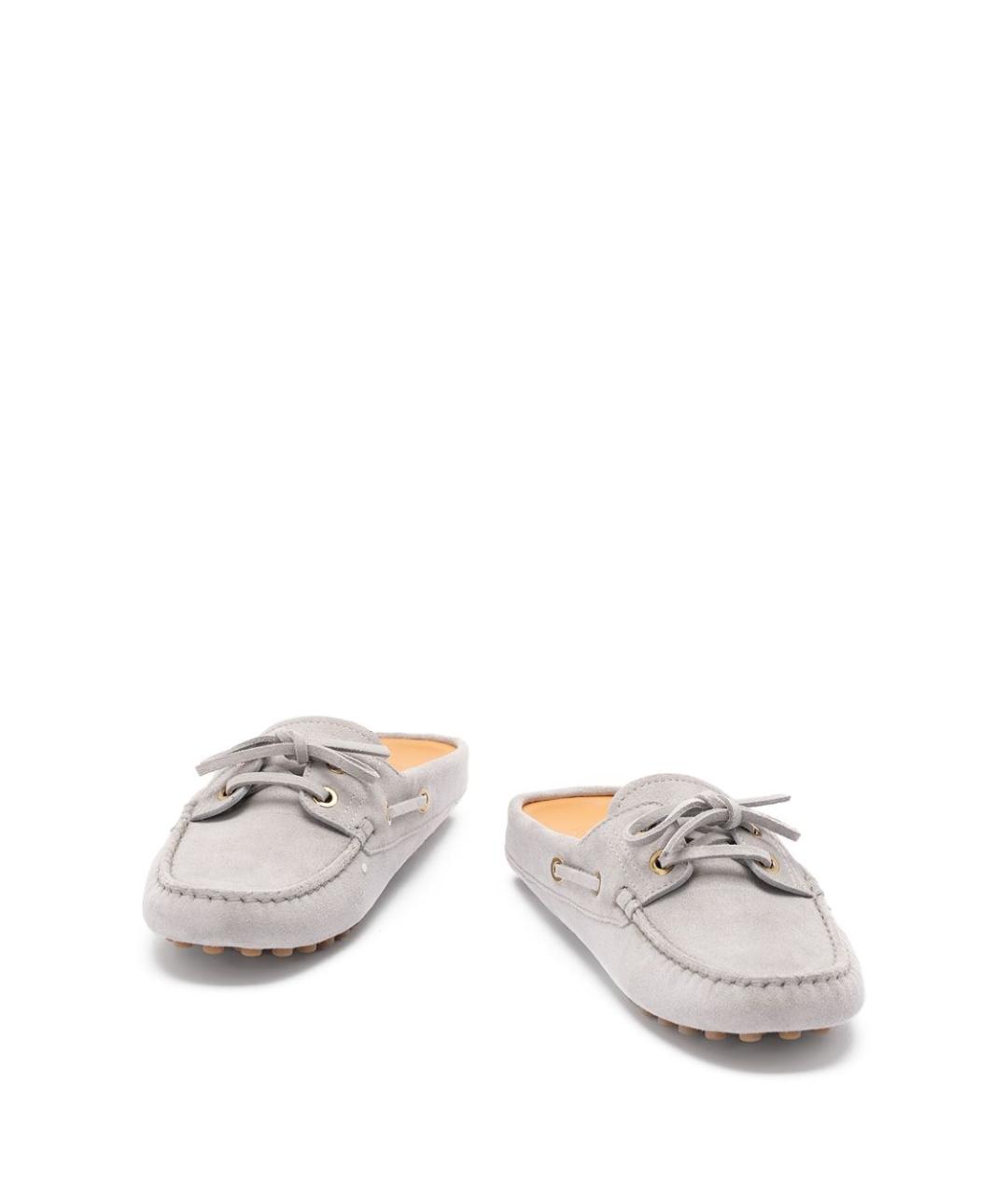 TOD'S Серые замшевые мюли, фото 2