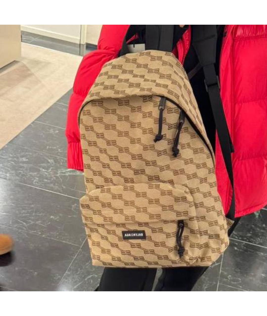 BALENCIAGA Коричневый рюкзак, фото 4